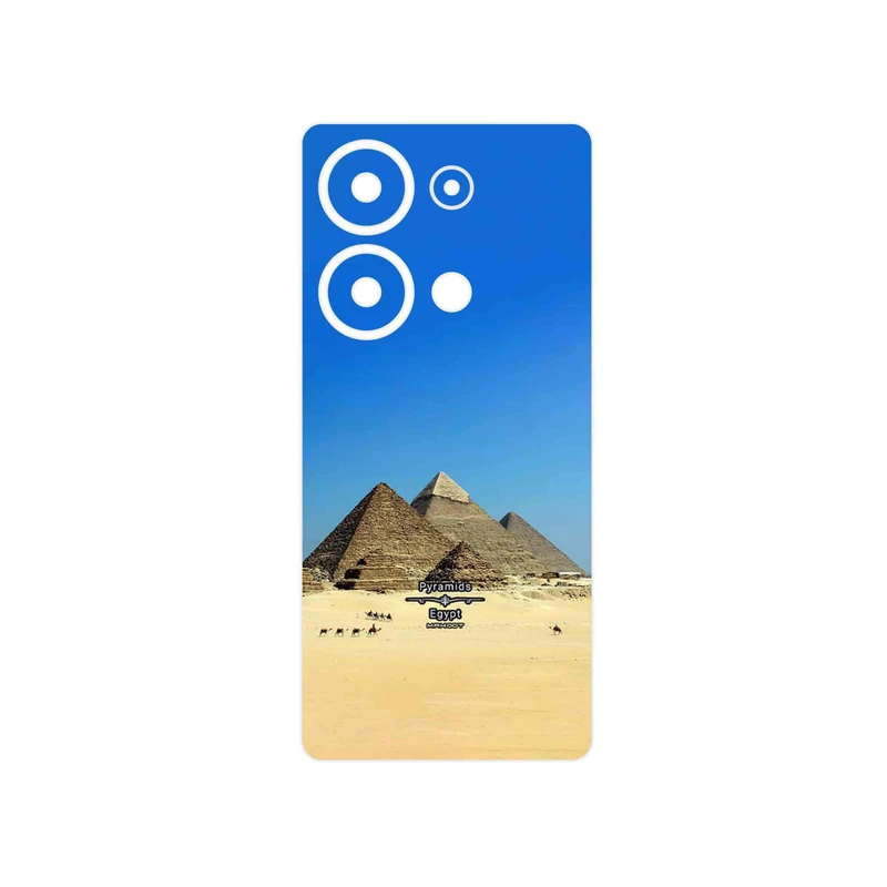 برچسب پوششی ماهوت مدل Pyramids of Egypt مناسب برای گوشی موبایل شیائومی Poco M6 Pro 4G