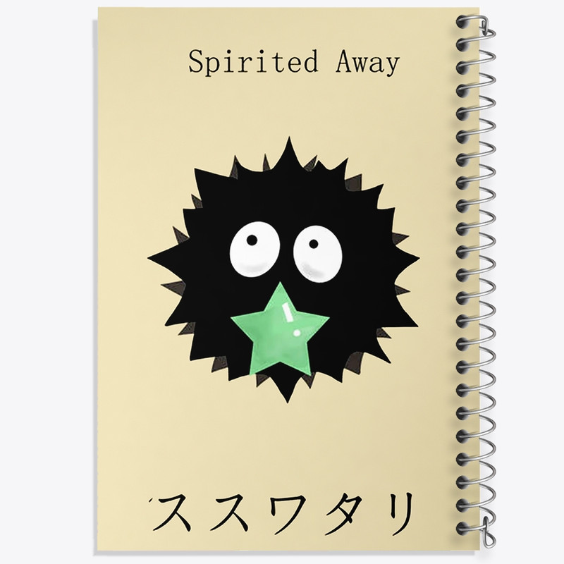 دفتر مشق 100 برگ خندالو طرح انیمه شهر اشباح (Spirited Away) کد F1602