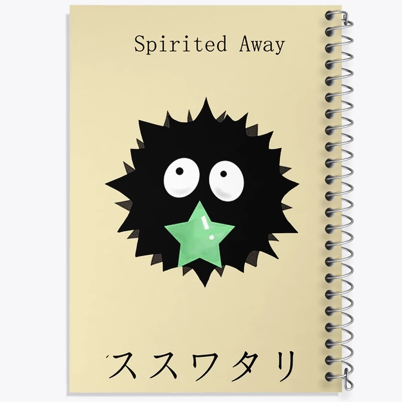 دفتر مشق 50 برگ خندالو طرح انیمه شهر اشباح (Spirited Away) کد F1602