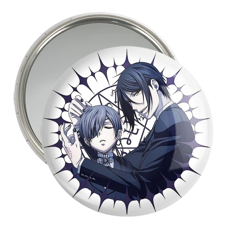 آینه جیبی خندالو مدل سباستین و شیل انیمه خادم سیاه Black Butler  کد 16327