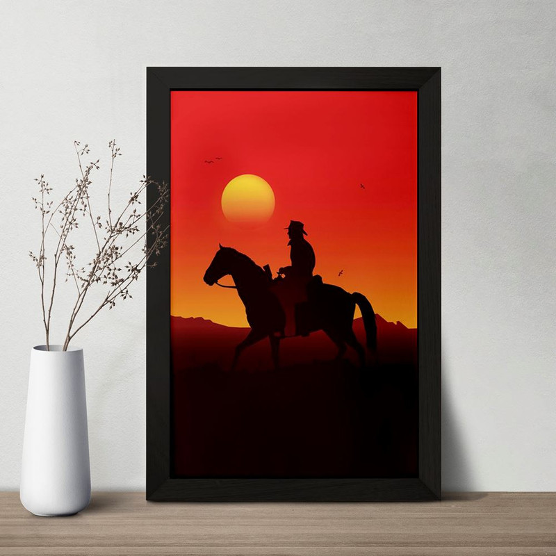 تابلو خندالو مدل رد دد Red Dead  کد 10299