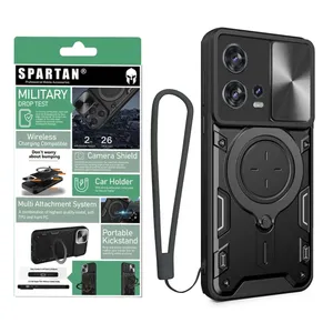 Spartan Magnet Ring Strap Cover for Motorola Edge 30 Fusion