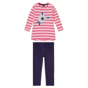 ست تونیک و لگینگ دخترانه لوپیلو مدل راه راه AT300