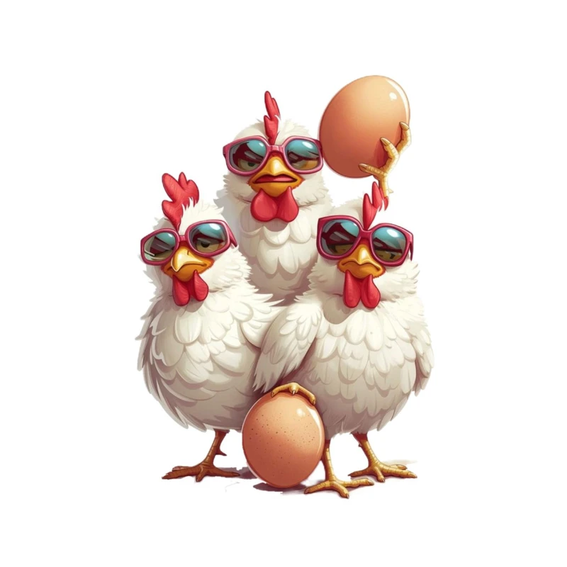 استیکر پارچه و لباس پاد آفرین مدل کارتونی جوجه کد 2221