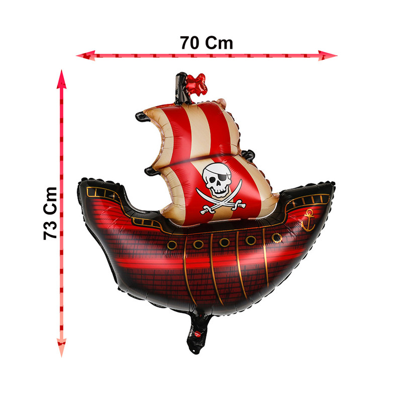 بادکنک فویلی لاکی بالونز طرح کشتی دزدان دریایی کد 1037