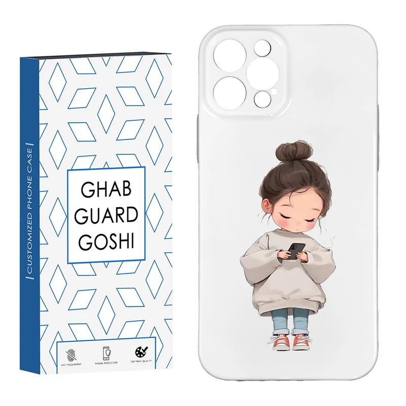 کاور قاب گارد گوشی طرح فانتزی دختر ملوس کد HARD-015 مناسب برای گوشی موبایل اپل IPHONE 12 PRO
