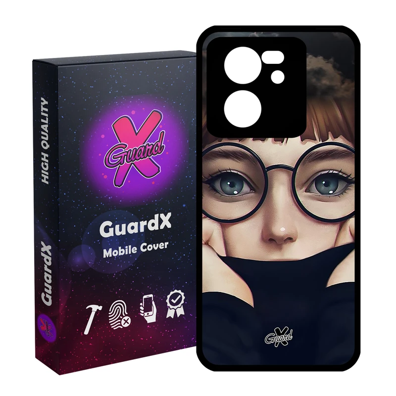 کاور گارد ایکس طرح Girl مدل Glass10040 مناسب برای گوشی موبایل شیائومی 13T/13T Pro/Redmi K60 Ultra