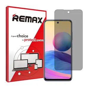 Remax brand shockproof Privacy screen protector glass for Xiaomi Redmi Note 10 5G