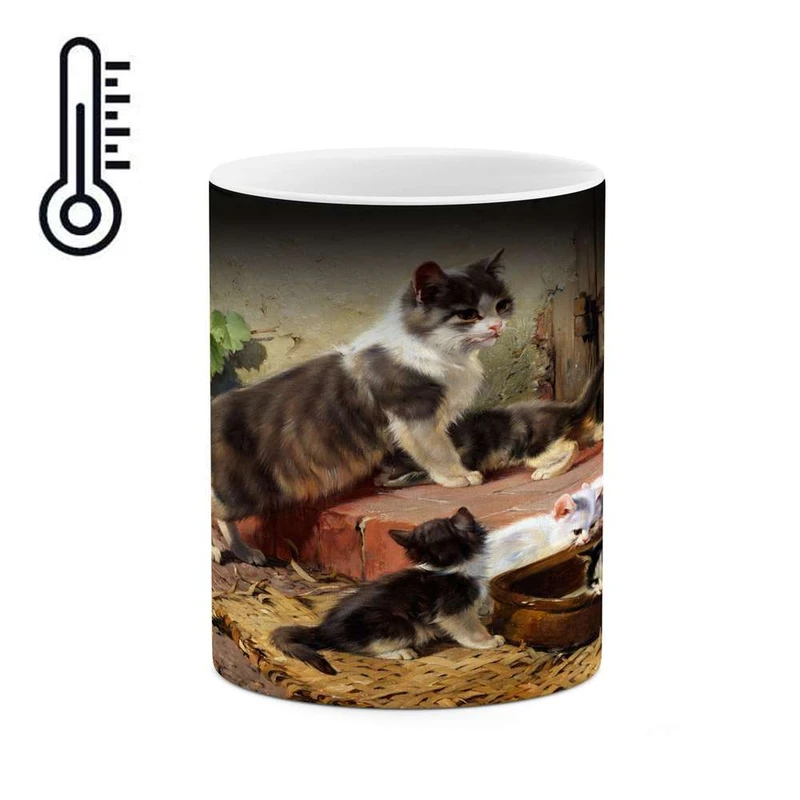 ماگ حرارتی کاکتی مدل گربه کد mgh15382