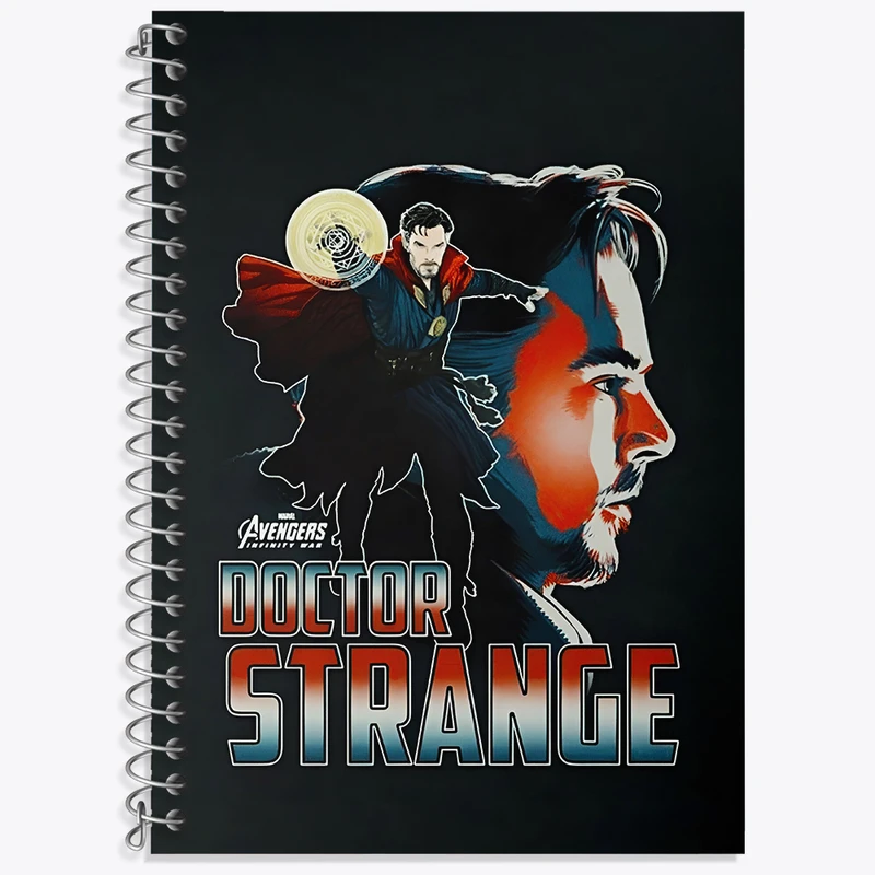 دفتر زبان 50 برگ خندالو مدل دو خط طرح دکتر استرنج مارول (Marvel) کد N5710