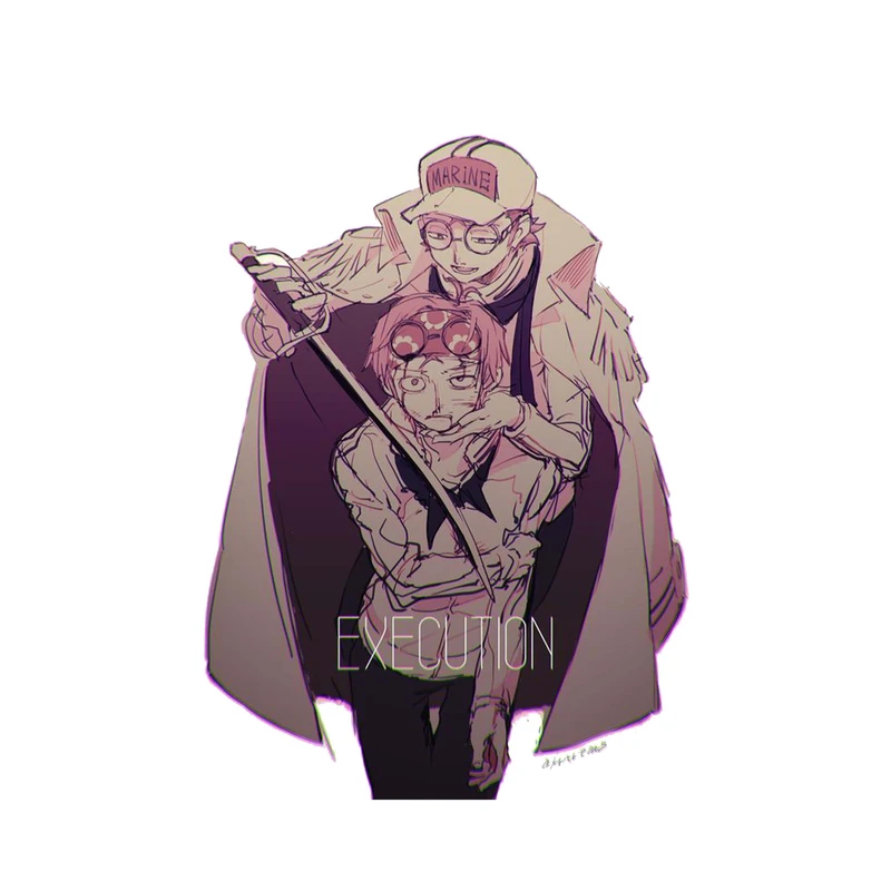 استیکر لپ تاپ و موبایل مدل انیمه طرح وان پیس کوبی one piece koby کد 4696