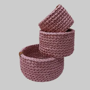 سبد قلاب بافی تریکو کد 811 مجموعه 3 عددی