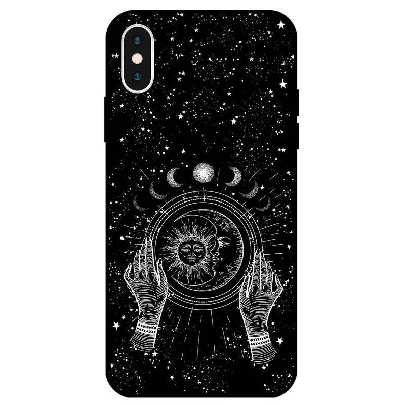 کاور مگافون طرح ماه و خورشید مدل 1892 مناسب برای گوشی موبایل اپل iPhone X / XS                 