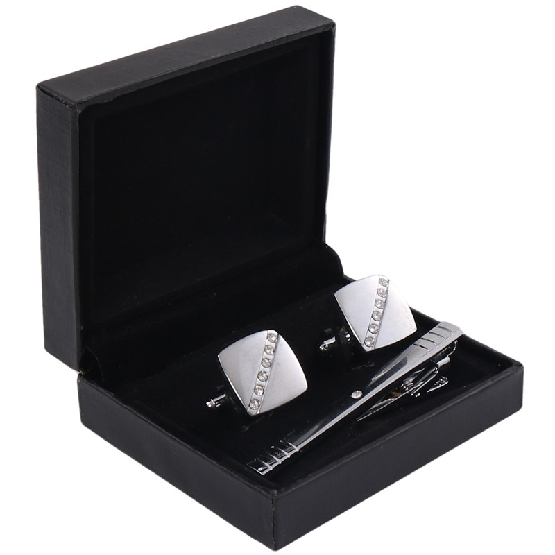 ست دکمه سردست و گیره کراوات مردانه کد 105270