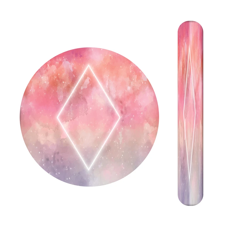 آینه آرایشی جیبی مدل الماس کد452  به همراه سوهان ناخن 