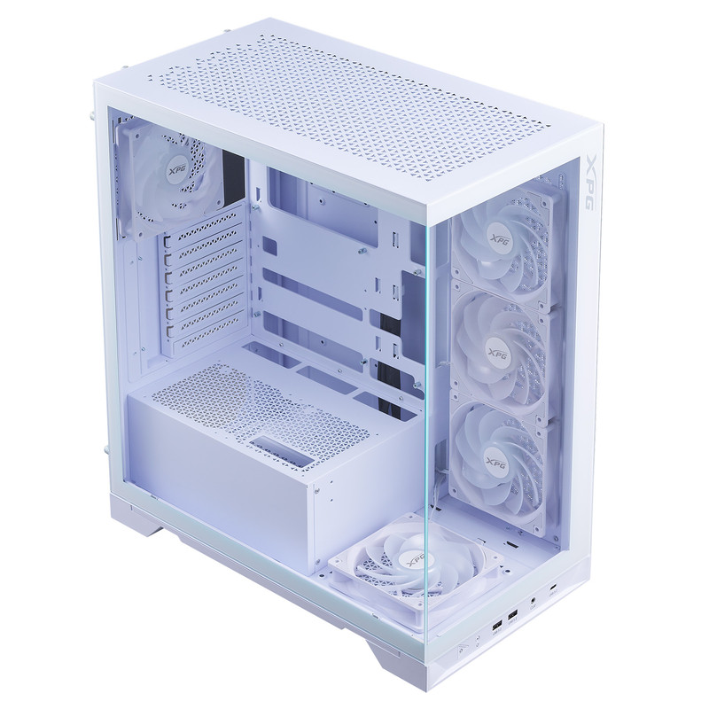 کیس کامپیوتر ای دیتا ایکس پی جی مدل INVADER X BTF WHITE