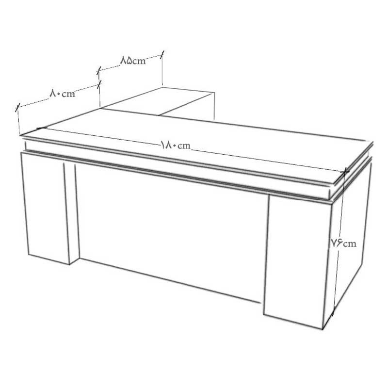 میز مدیریت هیراد مدل M906-MDF