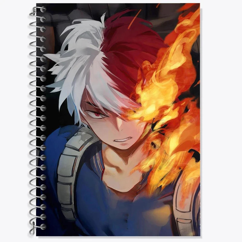 دفتر زبان 50 برگ خندالو مدل سه خط طرح شوتو انیمه آکادمی قهرمان من کد 16129