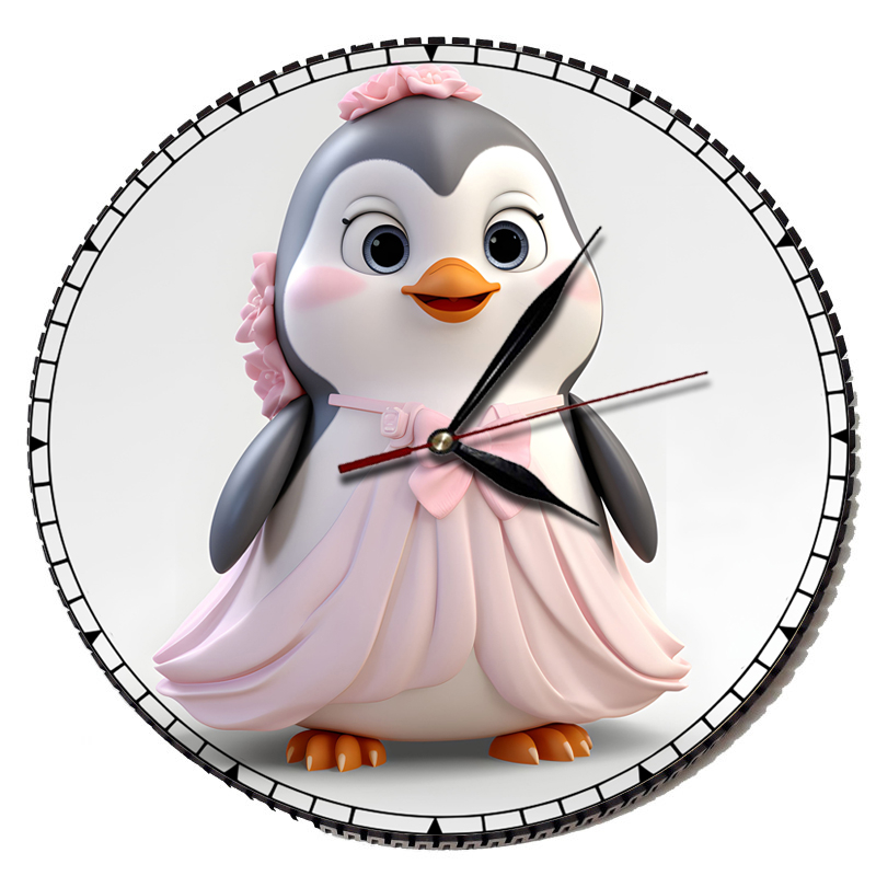 ساعت دیواری کودک مدل پاندای انیمیشنی طرح دختر ناز