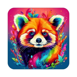 زیر لیوانی کاکتی طرح حیوانات رنگی مدل mp25626