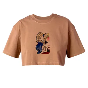 کراپ‌تاپ آستین کوتاه زنانه مدل L57 K