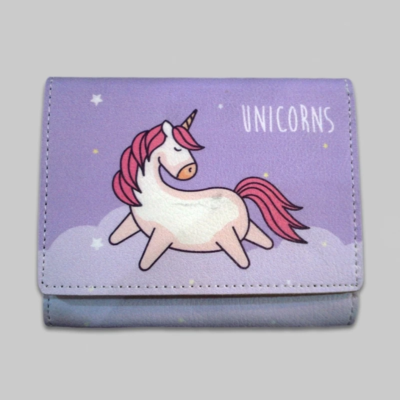 کیف پول دخترانه مدل unicorns کد Al-1025 