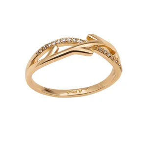 انگشتر زنانه مدل استیل طرح شاخه شکوفه کد cm4126