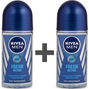 رول ضد تعریق مردانه نیوآ مدل Fresh Active حجم 50 میلی لیتر- 2 عددی