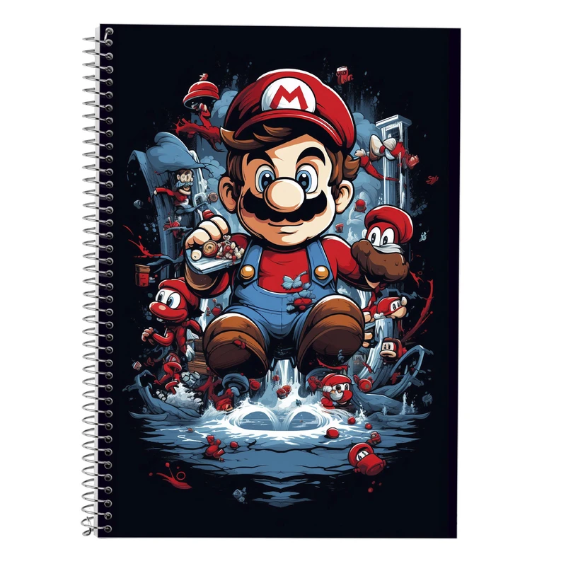 دفتر لغت 50 برگ مدوپد طرح سوپرماریو super mario کد DF2838