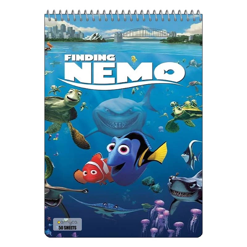 دفتر نقاشی 50 برگ سیمی کارنیکا طرح در جستجوی نمو Finding Nemo کد 85979