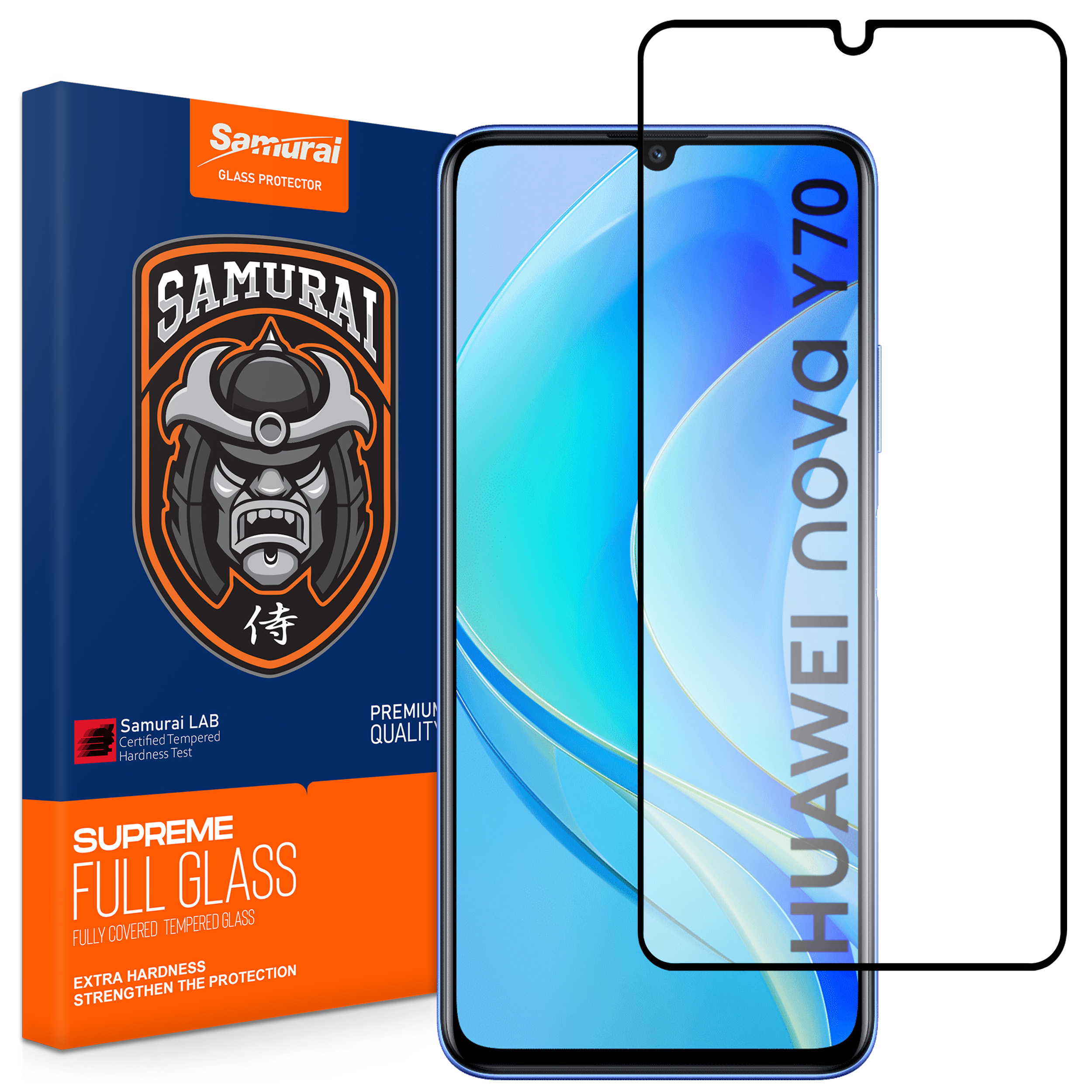 محافظ صفحه نمایش سامورایی مدل ovglass مناسب برای گوشی موبایل هوآوی Nova Y70