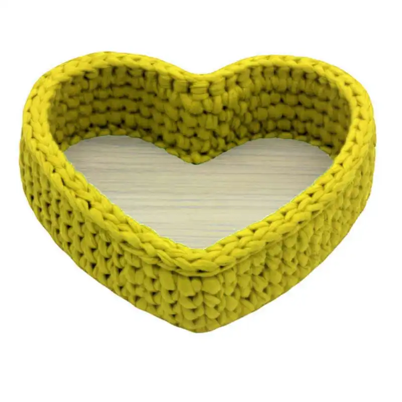 سبد قلاب بافی تریکو طرح قلب