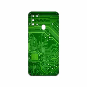 MAHOOT Green Printed Circuit Board Cover Sticker for Samsung Galaxy M31