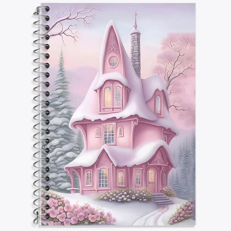 دفتر زبان 50 برگ خندالو مدل سه خط طرح خانه کد F5940