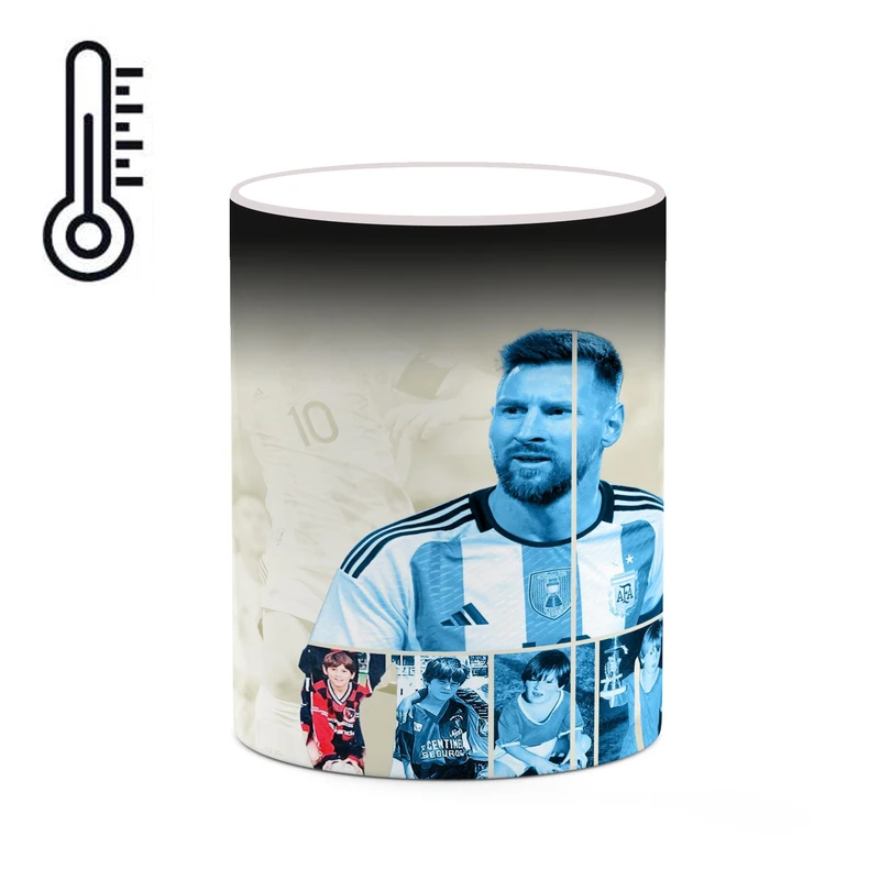 ماگ حرارتی کاکتی طرح Leo Messi لئو مسی مدل mgh42354