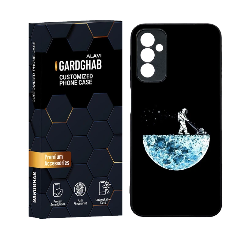 کاور گارد قاب علوی دورژله ای پشت گلس مدل کهکشان مناسب برای گوشی موبایل سامسونگ Galaxy F13