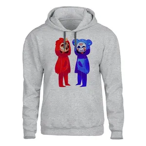 هودی مردانه مدل خرس کد SH63 رنگ طوسی