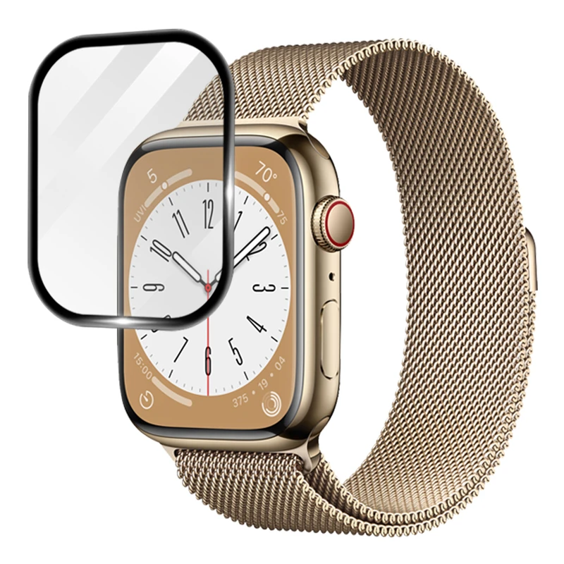 محافظ صفحه نمایش شهر گلس مدل PMBI مناسب برای اپل واچ Watch Series 7 / Series 8 / Series 9 45 mm 