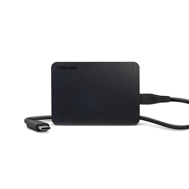 هارد اکسترنال توشیبا مدل Canvio Basics ظرفیت یک ترابایت دارای رابط USB Type-A 3.0
