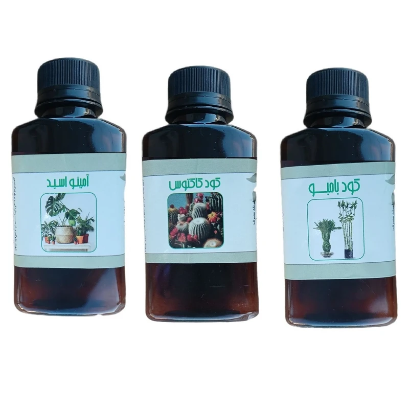 کود مایع امینو اسید و بامبو و کاکتوس مدل life drop حجم 110 میلی لیتر بسته 3 عددی