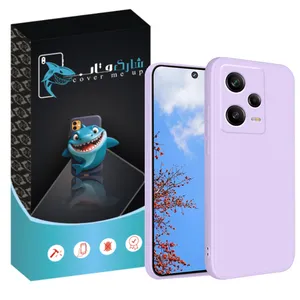 کاور شارک قاب مدل سیلیکونی پاک کنی مناسب برای گوشی موبایل شیائومی Redmi Note 12 Pro 5G