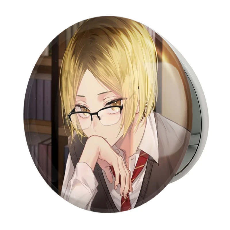 آینه جیبی خندالو طرح کوزومه کنما انیمه هایکیو Haikyu مدل تاشو کد 17761 