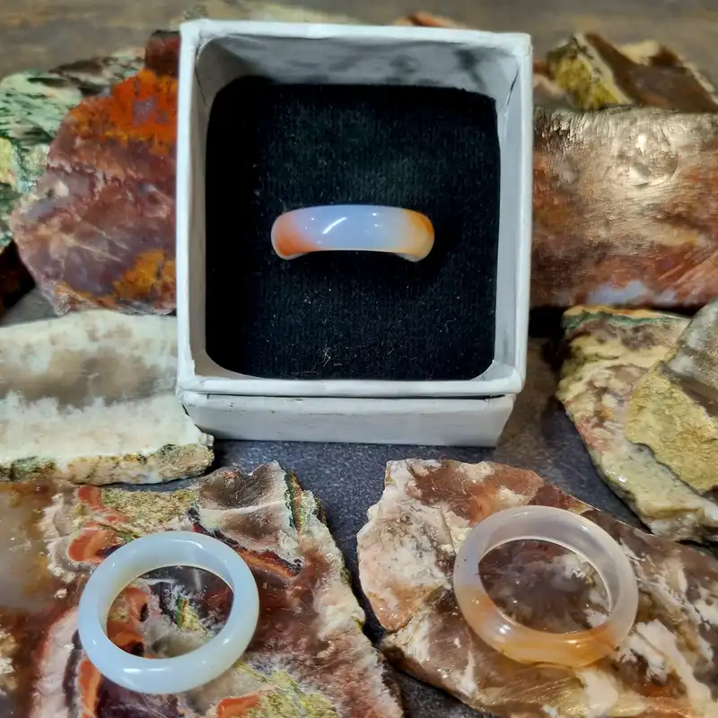 انگشتر مدل حلقه عقیق کد CW