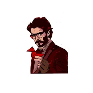 استیکر لپ تاپ و موبایل مدل سریال طرح مانی هیست Money Heist کد 3548