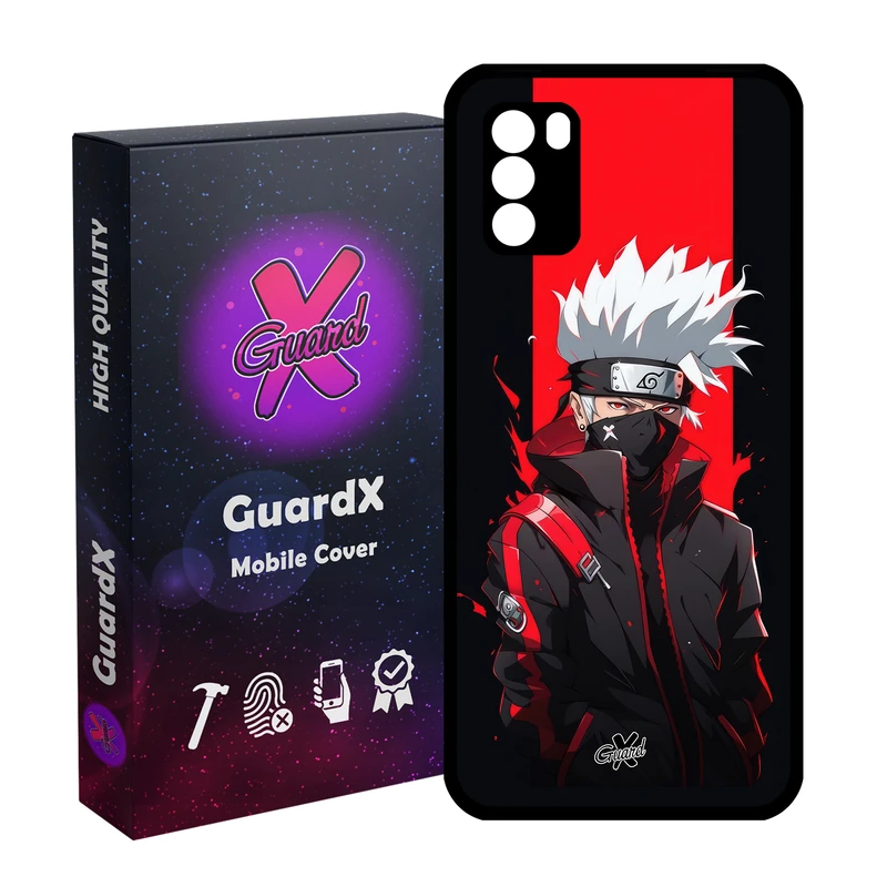 کاور گارد ایکس طرح کاکاشی انیمه مدل Glass10585 مناسب برای گوشی موبایل شیائومی Poco M3