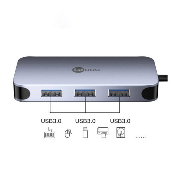 هاب 6 پورت usb-c لوکو مدل LKC1345H