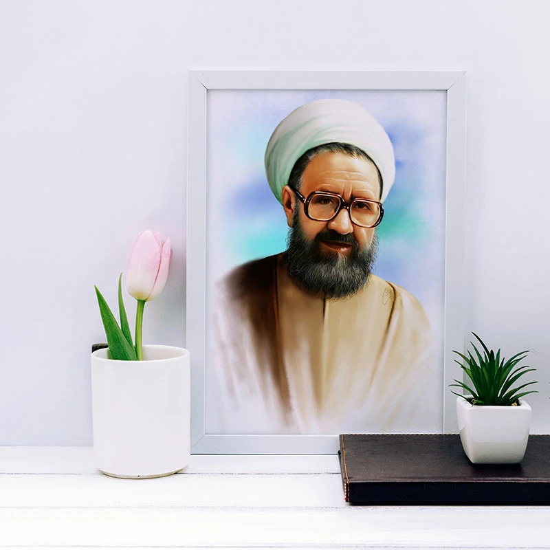 تابلو یاسین دکوراتیو مدل شهید مرتضی مطهری کد SH125