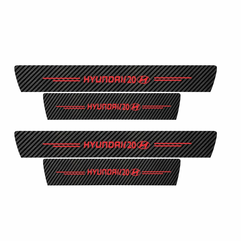 برچسب پارکابی خودرو سولگی مدل کربن کد J056 مناسب برای هیوندا آی 20 بسته 4 عددی