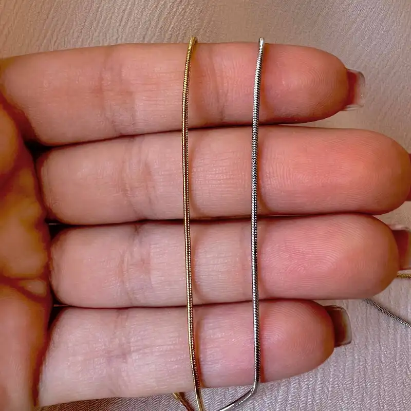 زنجیر زنانه مدل ماری نازک