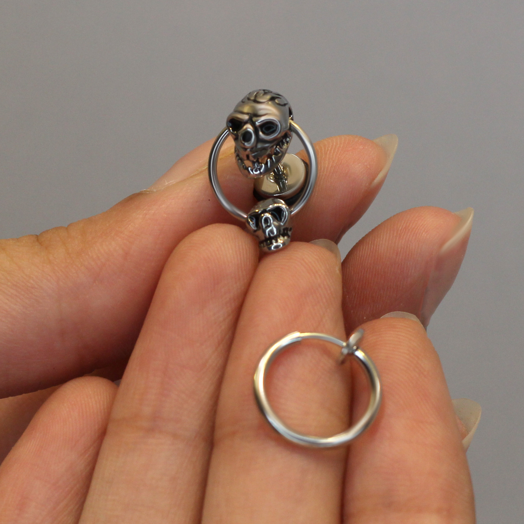 پیرسینگ گوش زنانه پایتخت مدل PS934_GO بسته دو عددی